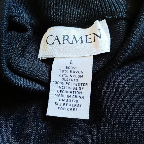 CARMEN Puff Sleeve Mock Turtleneck Goth Wimsigoth Witchy Hipster - Picture 6 of 7